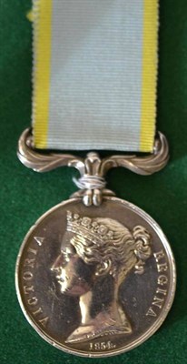Lot 48 - A Crimea Medal 1854, awarded to WILLIAM G.DOUGLAS. LIEUTENANT. H.M.S.ODIN 1855