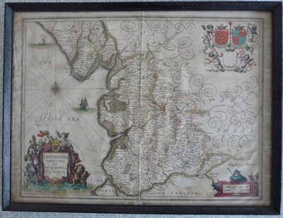 Lot 86 - Jansson (J.) Lancastria Palatinatus Anglis Lancaster & Lancashire, nd. [1646 or later],...
