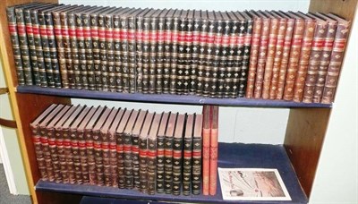 Lot 100 - Punch, or the London Chiavari A quantity of leather bound volumes, with two others (qty)