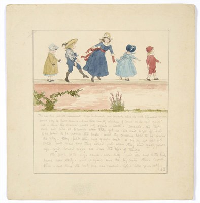 Lot 101 - Greenaway (Kate) 'This was their favourite amusement ...', nd., initialled manuscript story...