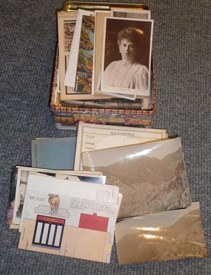 Lot 106 - A Bundle of Mixed Postcards, including three Bluebird on Coniston cards, Cumbrian topography,...