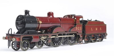 Lot 124 - Beeson "O" Gauge Electric 3-Rail 4-4-0 Class RP No.925 Locomotive and Six Wheel Tender, in LMS...