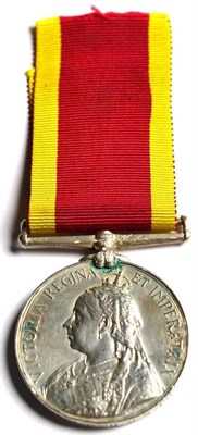 Lot 4 - A China War Medal 1900, awarded to W.C.WALKER, A.B., H.M.S. ISIS. (Bears brooch marks and repair to