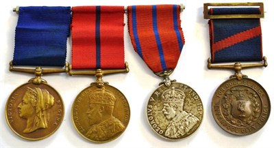 Lot 7 - A Group of Three Metropolitan Police Medals, awarded to P.C. R.JOHNSON X.DIVN., comprising...