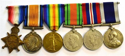 Lot 11 - A First/Second World War Royal Navy Long Service Group of Six Medals, awarded to 236335, A.E.GRIGG