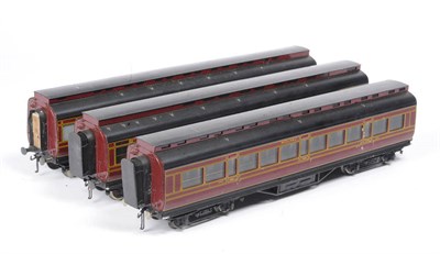 Lot 141 - Three Exley Midland Railway Bogie Coaches, comprising two third class and a dining car