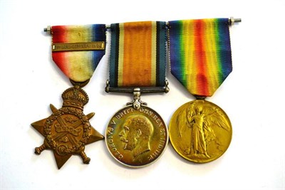 Lot 19 - A First World War `Mons' Trio, awarded to 4785 SJT TPTR: T.B.MURRAY. 2/D.GDS., comprising 1914 Star