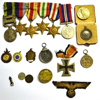 Lot 29 - An India Campaign/Second World War Group of Six Medals, awarded to 790389 GNR.R.BOWES. R.A.,...