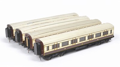 Lot 143 - Four Exley Caledonian Railway Eight Wheel Bogie Coaches, comprising first, third, composite and...