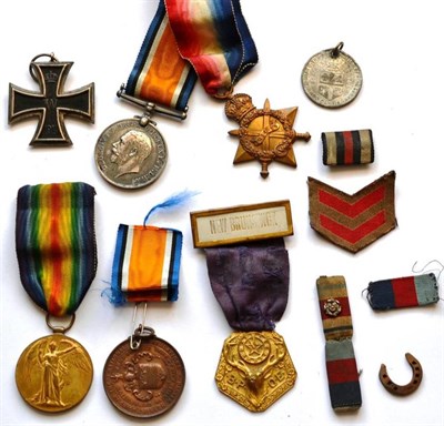 Lot 36 - A First World War Pair, awarded to 369 PTE.J.HOLMAN, CAN:A.M.C., comprising 1914-15 Star and...