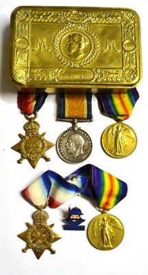 Lot 40 - A First World War Trio, awarded to 1209 L,CPL. J.W. LOCKWOOD, W.YORK..R., comprising 1914-15...