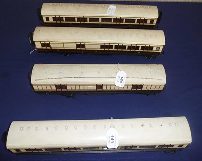 Lot 144 - Four Exley Caledonian Railway Eight Wheel Bogie Coaches, comprising three third class and a...