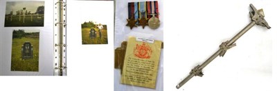 Lot 55 - A Second World War RAF Trio, posthumously awarded to 656175 Sergeant D Vollans of No.425...