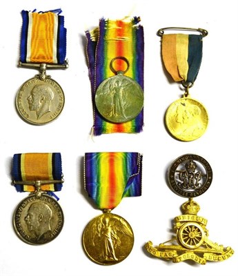 Lot 61 - A First World War Pair, awarded to 550125 S.SJT.D.AVENS. 16-LOND.R., comprising British War...