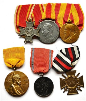 Lot 62 - A First World War House of Baden Trio, comprising 1914 Baden War Merit Cross, Grand Duke...