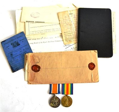 Lot 63 - A First World War Pair, awarded to 48782 PTE.E.H.FOWLES. NORTH'N R., comprising British War...