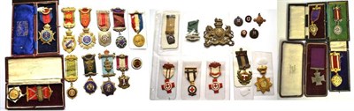 Lot 101 - A Collection of Royal Antediluvian Order of Buffaloes Breast Jewels, including Primo, Grand...