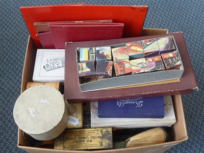 Lot 154 - A Collection of Boxed Games and Puzzles, including Jaques Picture Lotto, jigsaws, card games,...