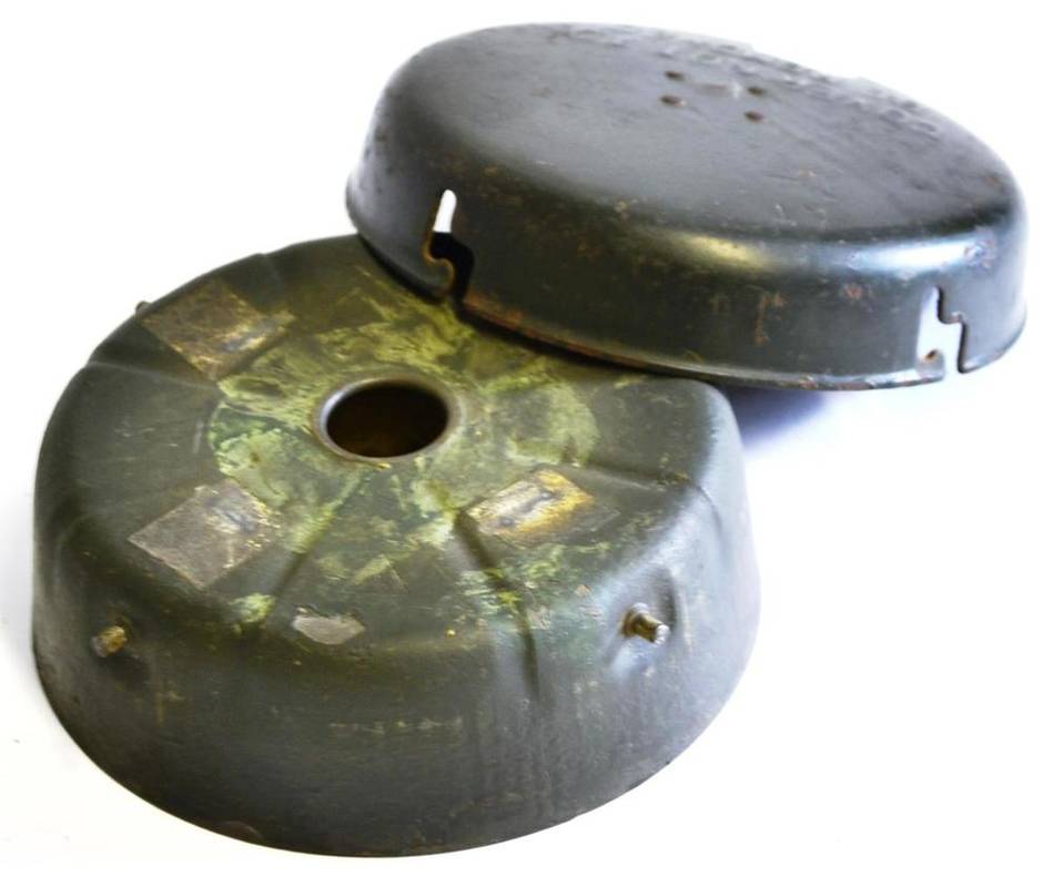 Lot 156 - A Deactivated Second World War British Anti Tank Landmine, of circular form, the slightly domed...