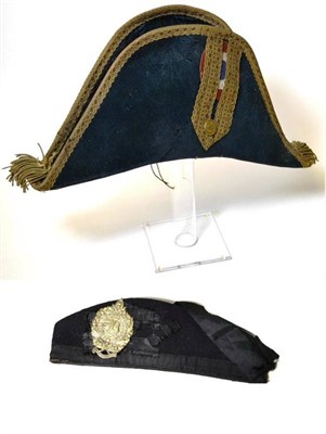 Lot 173 - A Victorian Black Wool Glengarry to Argyll and Sutherland Third Volunteer Battalion, with black...