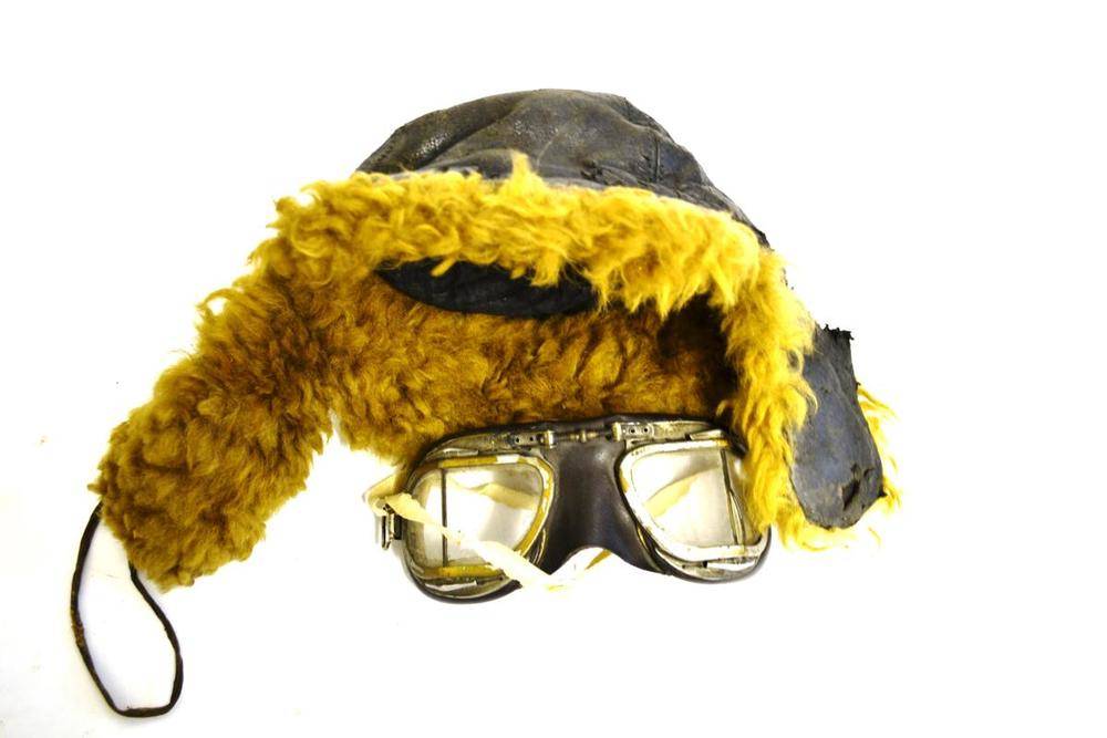 Lot 188 A Charles Markson Ltd Leather Flying Helmet,