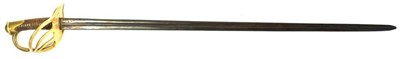 Lot 229 - A Copy of a French Cuirassier Trooper's Sword, the 95cm single edge double fullered steel blade...