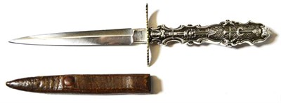 Lot 239 - A 19th Century ";Toothpick"; Style Bowie Knife by William Rodgers, Sheffield, with signed 11cm...