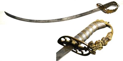 Lot 242 - A George III 1803 Pattern Light Company Officer's Sword, with 74cm single edge deep curved...