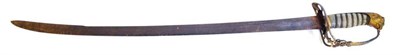 Lot 251 - A George III 1803 Pattern Infantry Officer's Sword, the 75.5cm single edge steel blade with a...