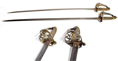 Lot 290 - A Victorian 1822 Pattern Infantry Sword, with 81cm pipe back steel blade, the gilt brass gothic...