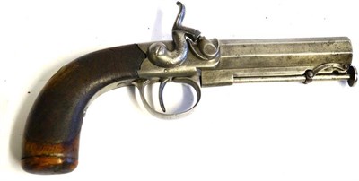 Lot 429 - An Early 19th Century Percussion Greatcoat Pistol by Riviere, London, the 10cm octagonal steel...