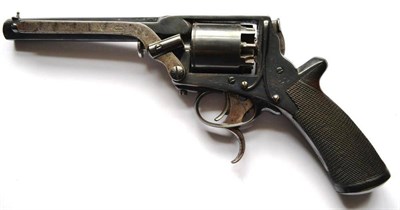 Lot 435 - A Tranter 3rd Model Five Shot Double Action Double Trigger Percussion Revolver, the 15.3cm...