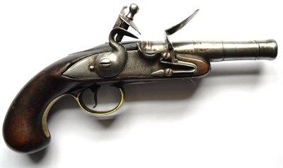 Lot 448 - A Queen Anne Flintlock Greatcoat Pistol by Thomas Ketland, circa 1720, the 8.5cm turn-off...