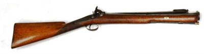 Lot 459 - A 19th Century Toll Keeper's Percussion Blunderbuss, the 48cm two stage steel barrel octagonal...