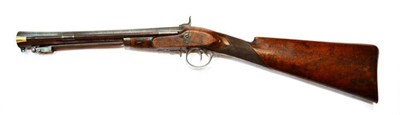 Lot 475 - A 19th Century Percussion Musketoon/Blunderbuss, converted from a flintlock, the 35cm flared...