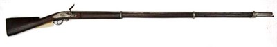 Lot 476 - A 19th Century European Flintlock Musket, the 129cm steel barrel octagonal at the breech, with...