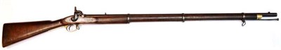 Lot 477 - A Victorian Pattern 1859 Enfield Sepoy Three Band Musket, the 99cm steel barrel with fixed V...