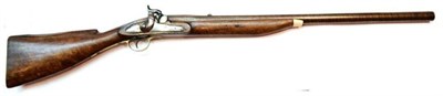 Lot 488 - An 8 Bore Single Barrel Percussion Game Rifle by Frederick Barnes & Co., the 75cm stubb twist...