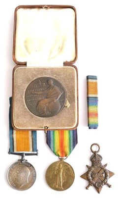 Lot 5 - A First World War Pair, awarded to 42619 PTE.T.H.ATKINSON, YORKS.L.I., comprising British War Medal