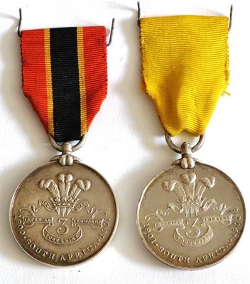 Lot 7 - A Yorkshire Imperial Yeomanry Tribute From Yorkshire Medal, the reverse with Prince of Wales Plumes