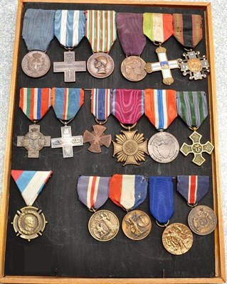 Lot 13 - A Collection of Seventeen First World War Allied Forces Medals, including Italian Military...