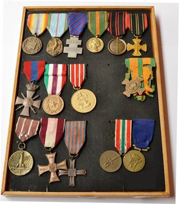 Lot 14 - A Collection of Fifteen Second World War Allied Forces Medals, including Medal of Liberated France