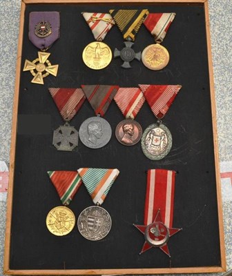 Lot 19 - A Collection of Eleven Austrian and Allied First World War Medals, including War Medal 1914-1918 in