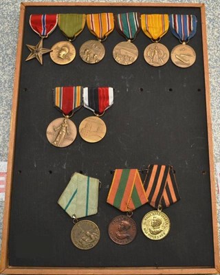 Lot 20 - A Collection of Eight US Second World War Medals, comprising Bronze Star, Women's Army Corps,...