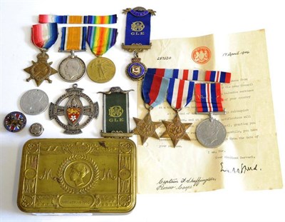 Lot 37 - A First/Second World War Group of Six Medals, awarded to 03062 CPL.F.SKEFFINGTON, A.O.C.,...