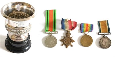 Lot 53 - A First World War Trio, awarded to SR-4289 GNR G.H. JAMES, R.G.A., comprising 1914-15 Star, British