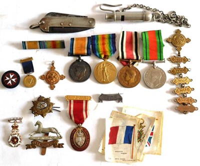 Lot 55 - A First World War Pair, awarded to 133290 PTE.T.FOXCROFT. R.A.M.C., comprising British War...