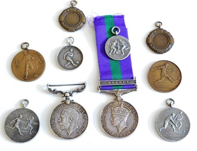 Lot 58 - A Pair of George V/George VI Medals, awarded to 327763. CPL.(later W.O) J.E.POTTER R.A.F.,...