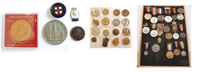 Lot 67 - A Collection of Thirty Six Royal Commemorative Medals, in gilt metal, white metal and bronze,...