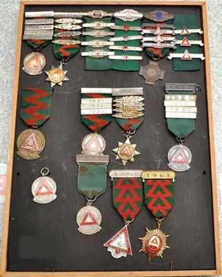 Lot 79 - A Collection of Eleven National Safety First Association Driver's Award Medals, with various...